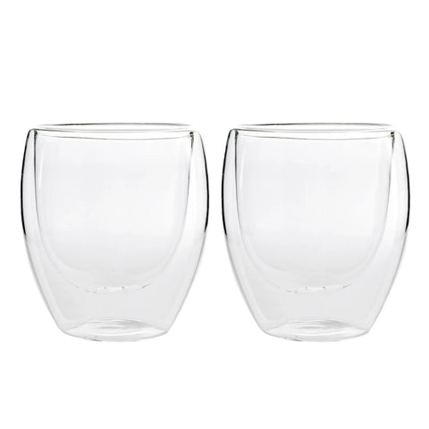 KARACA DOUBLE WALL BOROSILICATE GLASS LATTE CUP SET OF 2 350