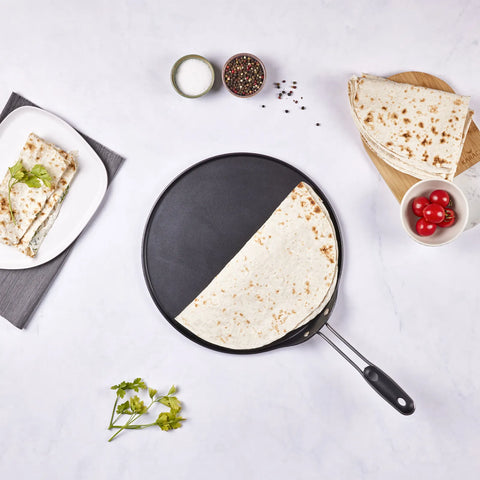 Karaca Love of Kitchen grijze pan voor pannenkoeken en lavash 34 cm