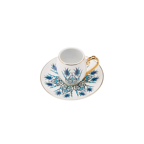 Karaca Iznik koffieservies voor 6 personen, 80 ml