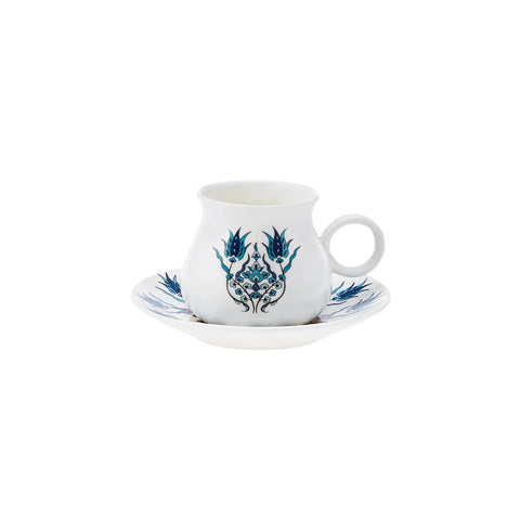 Karaca Bursa, set koffiekopjes voor 6 personen, 90 ml