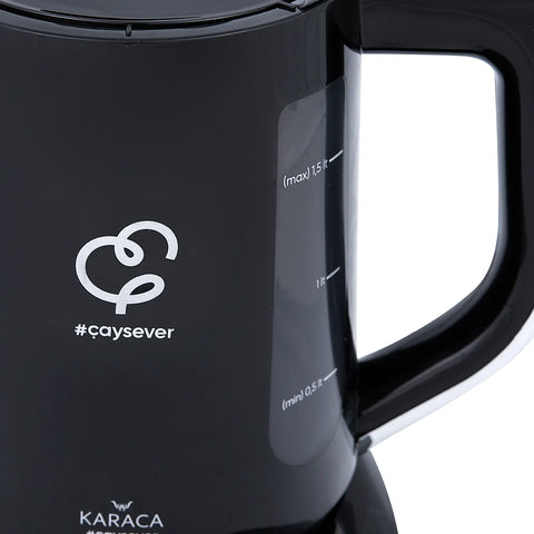 Karaca Çaysever sprekende theepot en waterkoker 1700 W, chroom