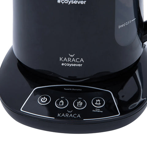 Karaca Çaysever sprekende theepot en waterkoker 1700 W, chroom