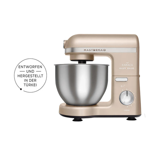 Karaca Mastermaid Chef - keukenmachine iconisch beige - 1500 W - 5 l