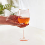 Karaca Gemma Wine Glass Salmon 510 ml