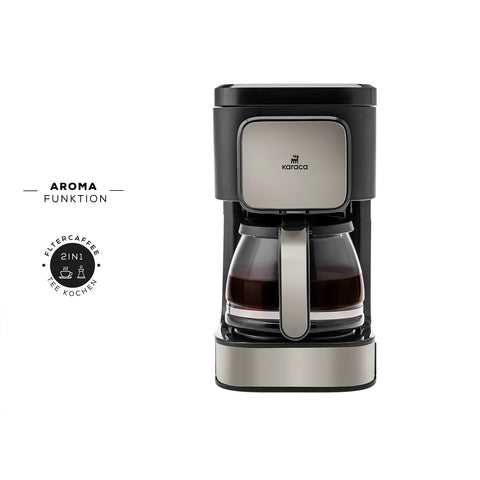 Karaca Just Coffee Aroma 2-in-1 filterkoffie- en theezetapparaat, beige