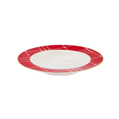 Karaca diep bord 21 cm, rood