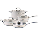 Karaca Induction Stainless Steel Cream Cookware Set 7 piece