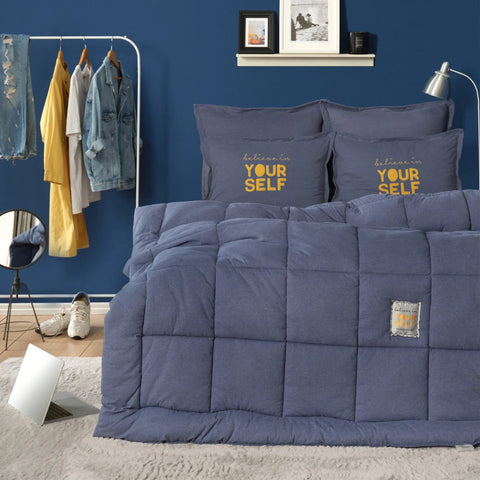 Karaca Home Motto Cotton Comfort Single Indigo