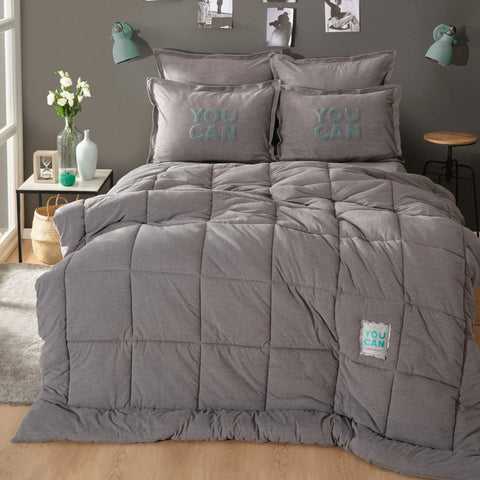 Karaca Home Motto Cotton Comfort Single Gray