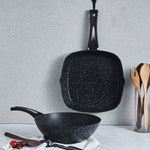 Karaca Defne Bio Granite Wok-Grill Set Black