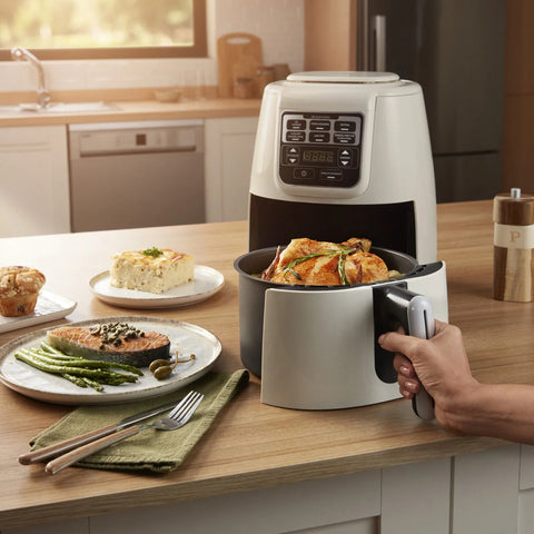 Karaca Air Pro Cook XL - 2-in-1 sprekende airfryer, ruimtegrijs