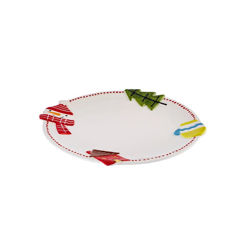 Karaca New Year Kerstman Gebaksbord, 21 cm