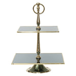 Karaca Home Line Decorative 2 Tier Gold Cake Stand 25 cm