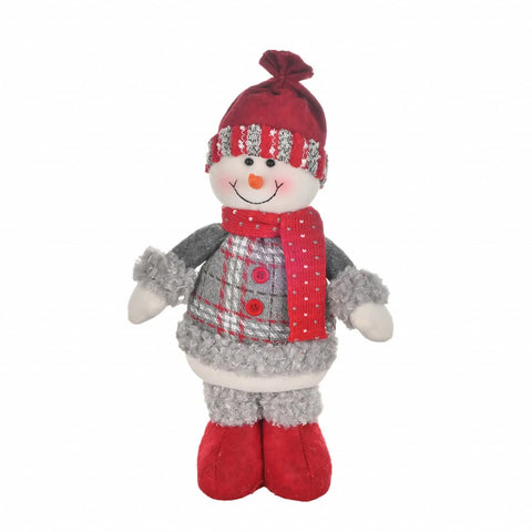 NY23 STANDING SNOWMAN PELUŞ OBJE 34CM