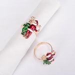 Karaca Home Deer And Santa 2 Pcs Napkin Ring