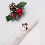 Karaca Home Snowman 2 Piece Napkin Ring