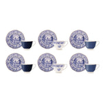 Karaca Blue Odyssey Set of 6 Coffee Cups 80 ml