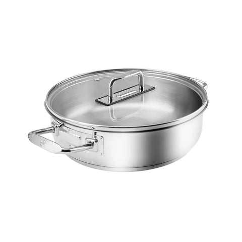 Karaca Grace, roestvrijstalen lage pan 26 cm 3,4 liter