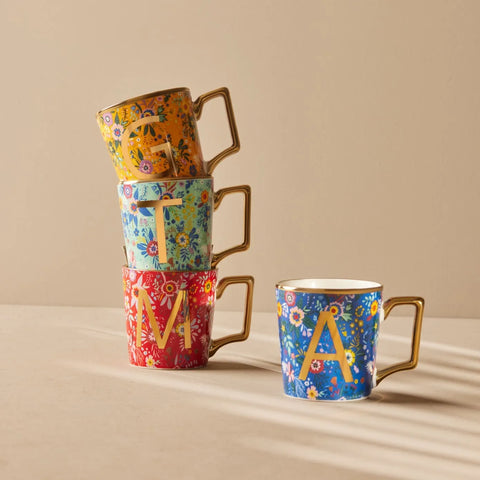 KARACA FLOWER M HARFLI MUG