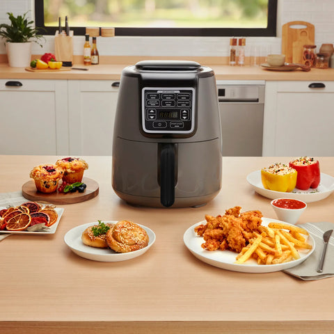 Karaca Air Cook, XL airfryer, ruimtegrijs/zwart