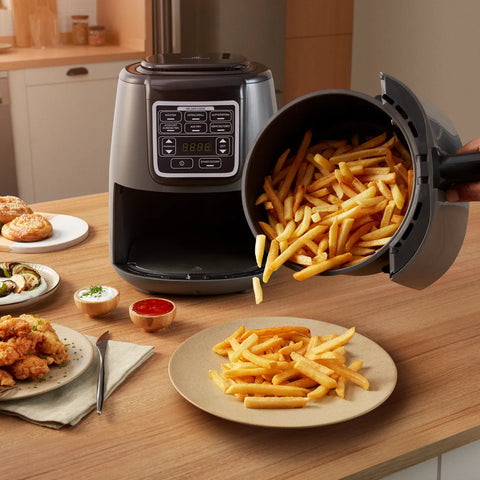 Karaca Air Cook, XL airfryer, ruimtegrijs/zwart