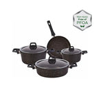 Karaca Biogranite Blackgold 7 Piece Cookware Set 