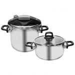 Karaca Perfect Gray 4+6 lt Pressure Cooker Set