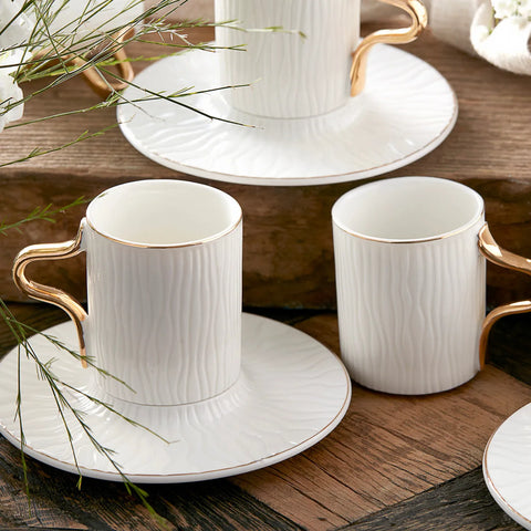 Karaca Aged koffieservies voor 6 personen