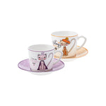 Karaca Fancy Cat Coffee Cup Set for 2 Person