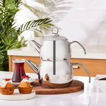 Karaca Belinay Medium-Size Metal Teapot Set