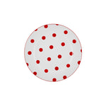 Karaca Polka Dot White Porcelain Dessert Plate 19 cm