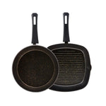 Karaca Biogranite Induction Pan Set 2 Piece Black Gold