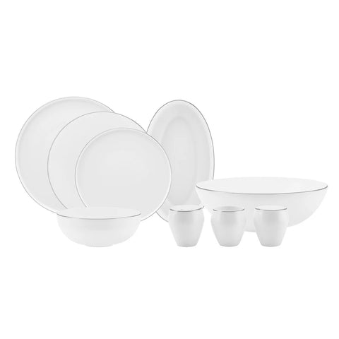 Karaca Steamline Meridian, 59-delig platinum servies voor 12 personen