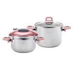 Karaca Perfect Pink 4+6 Lt Pressure Cooker Set