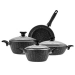 Cookplus Biogranit Dream 7 Piece Cookware Set Black