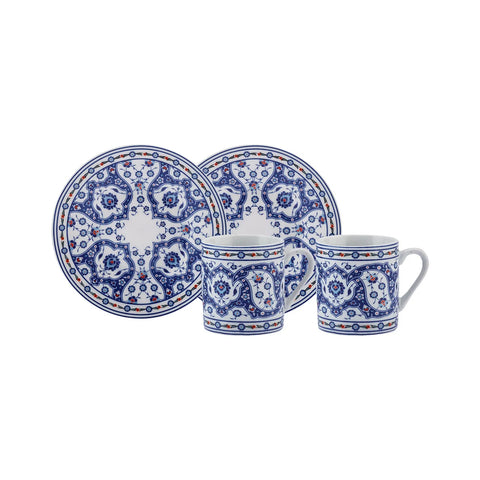 Karaca Gülhane, set koffiekopjes, 2 personen, 80 ml