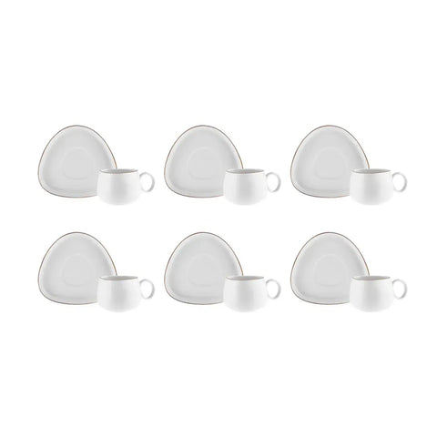 Karaca Streamline Tribe Tea Cup Set for 6 People 200 ml