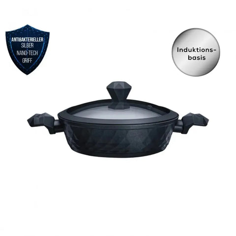 Karaca Bio Diamond 30 cm 5 lt brede kookpot met antibacteriële handgrepen