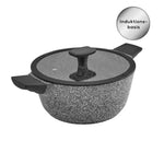 Karaca Serra Bio Granite Gray Cookware with Lid 20cm