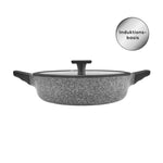 Karaca Serra Biogranit Gray Cookware with Lid 28cm