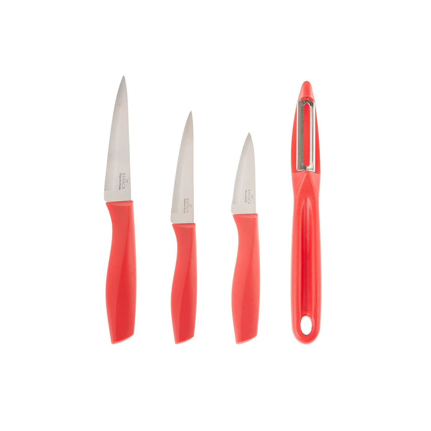 Karaca Red Peel 4 Piece Knife Set – Karaca Netherlands