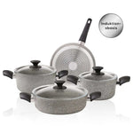 Karaca Biogranit Grey New Induction Pan Set, 7 piece