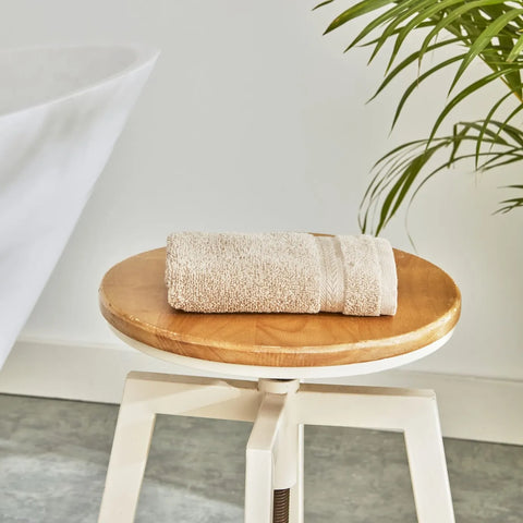 KARACA WHEAT MOCHA %100 COTTON GUEST TOWEL 30X50 CM