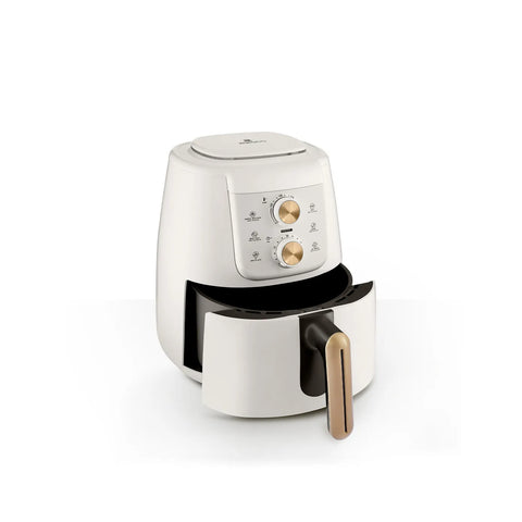 Karaca Air Cook, handmatige XL airfryer, crèmekleurig/goud