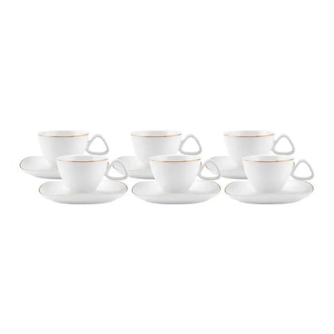 Karaca Middle Koffiekopset 80 ml voor 6 Personen