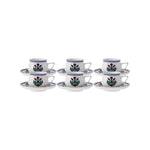 Karaca Çini Coffee Cup Set for 6 Person 90 ml