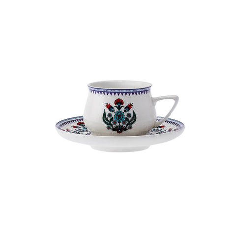 Karaca Çini Coffee Cup Set for 6 Person 90 ml