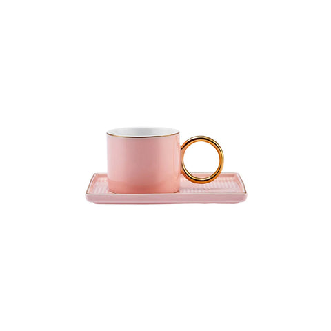 Karaca Soho Coffee Cup Set, 2 Person, 80 ml, Pink