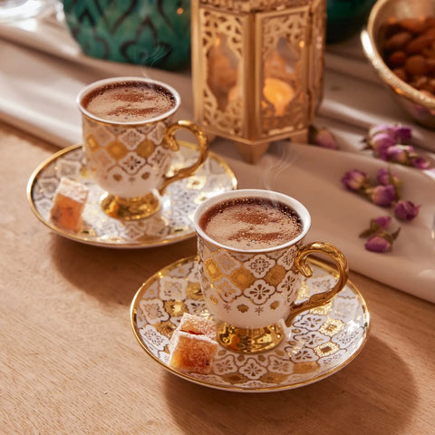 Karaca Afife, set koffiekopjes, 2 personen, 90 ml