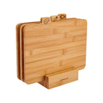 Karaca Triple Cutting Board Set with Stand 4-Piece